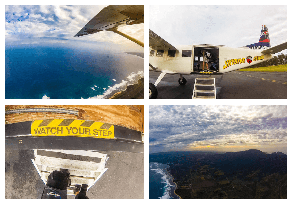 Eine besondere Hawaii Attraktion ist das Skydiving am North Shore, Oahu, Hawaii. Ein erfahrungsbericht zum Tandemsprung mit Skydive Hawaii. Hawaii Tipps.