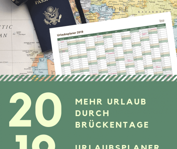 Urlaubsplaner für mehr Freizeit durch Feiertage & Brückentage mit wenigen Urlaubstagen. Urlaubsplanung 2019 mit kostenlosem Urlaubskalender zum Download.