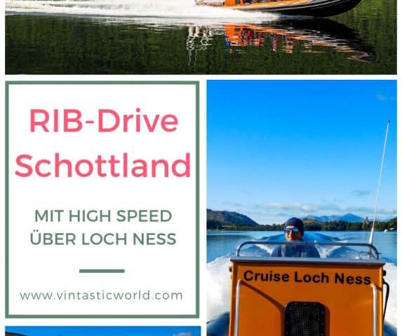 Top-Sehenswürdigkeit in Schottland ist Loch Ness. Ein Tagesausflug mit RIB-Drive ist ein Muss für alle Abenteurer. High Speed & Nessi Geschichte inklusive.